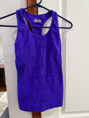 Athleta Purple Racerback Seamless Tank